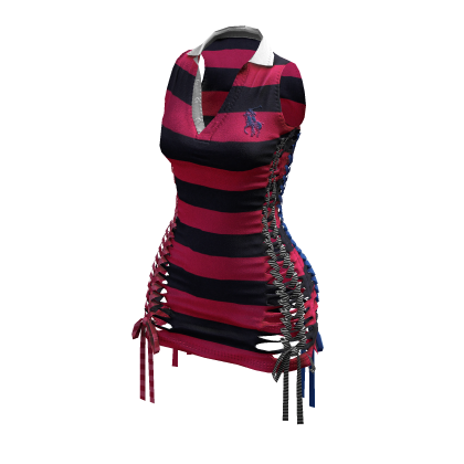 Braided Cutout Sleeveless Polo (New Orleans)