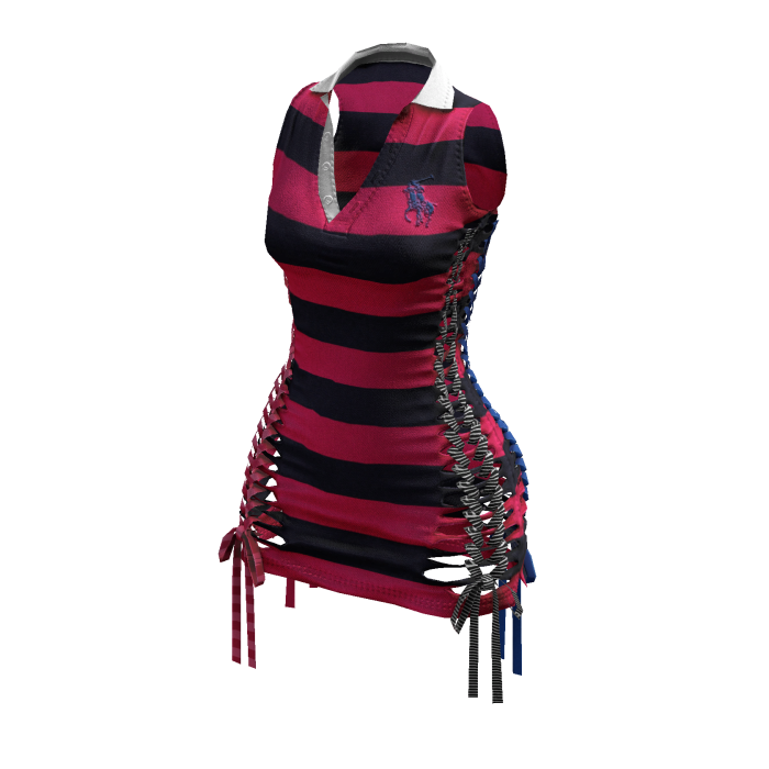 Braided Cutout Sleeveless Polo (New Orleans)