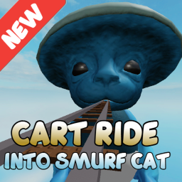 Cart Ride Into Blue Cat Smurf 🧙🏼‍♂️🐱🍄
