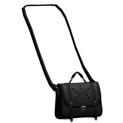 gothic emo pentagram satchel crossbody black 1.0