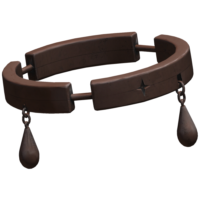 Brown Broken Teardrop Halo
