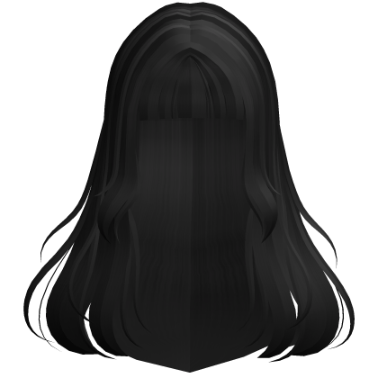 Long Wavy Bangs Hair (Black) Roblox item