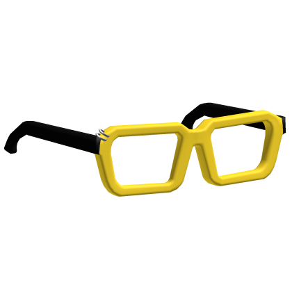 Yellow Oversized Pierced Glasses (Low) thumbnail