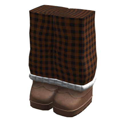 Flannel Plaid Pajamas (Orange)
