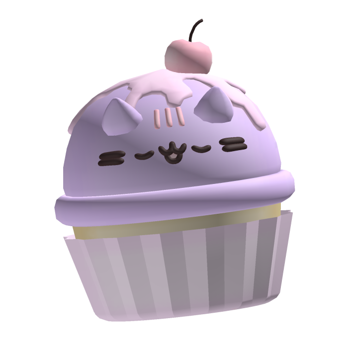 ... pusheen cupcake ♡｡ purple