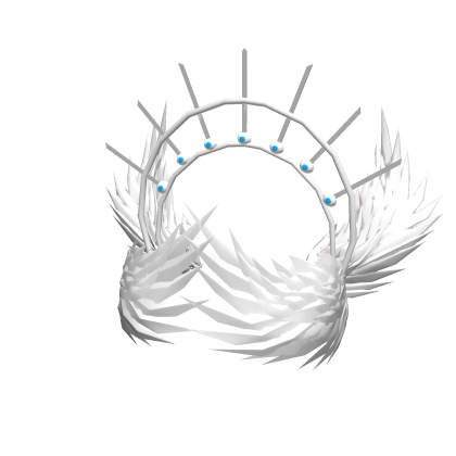 White Angelic Aesthetic Face Veil Roblox item