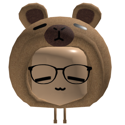 Capybara Hoodie with Glasses Roblox item