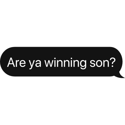 Are ya winning son? text Roblox item