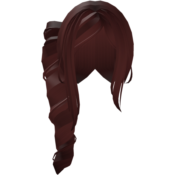 Adorable Long Swirly Side Ponytail in Red