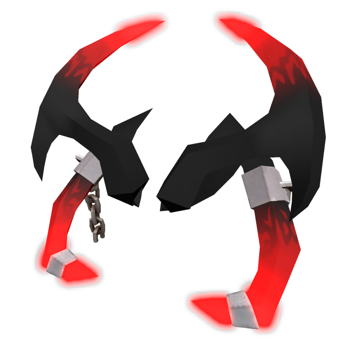 Wraith Silver Chained Horns (Red)🌟