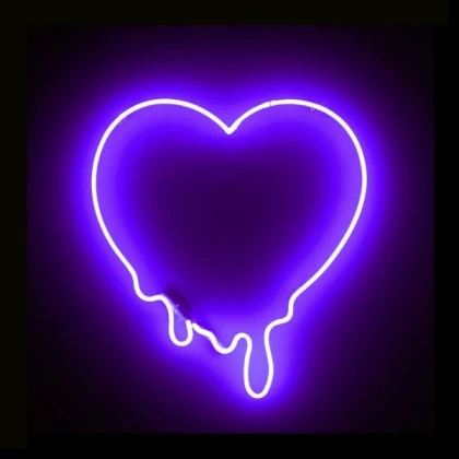 Neon Purple Heart 💜