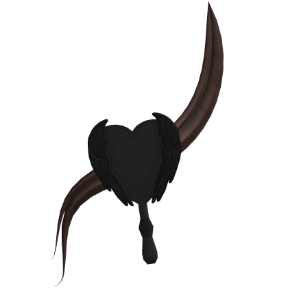 Cute Black Angelic Hair Brush (Brown Hair) Roblox item