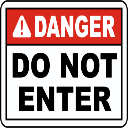 Danger Sign Roblox decal