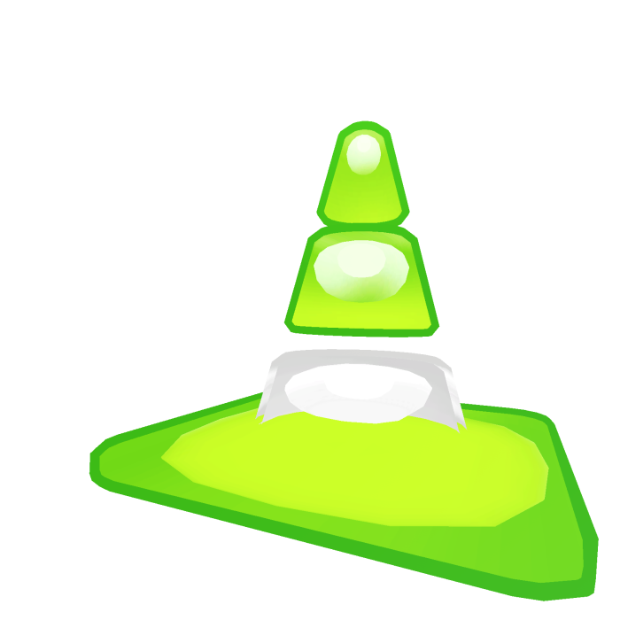 Frutiger Aero Lime Bubble Cone