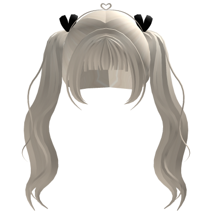 Cute Long Wavy Pigtails in Platinum Roblox item