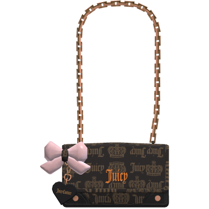 Juicy Fan Club Brown Wallet Clut Bag Roblox item
