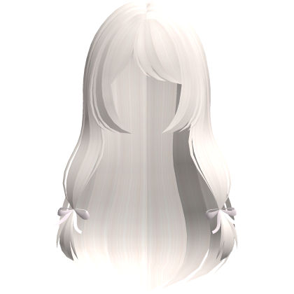 Cute Long Tied Pink Ribbon Doll Hair in Blonde Roblox item