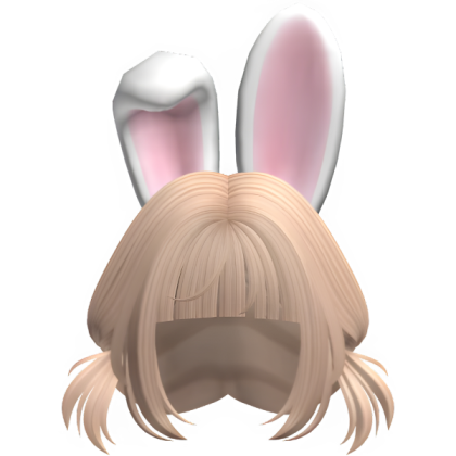 Blonde Pigtails with Bunny Ears Roblox decal