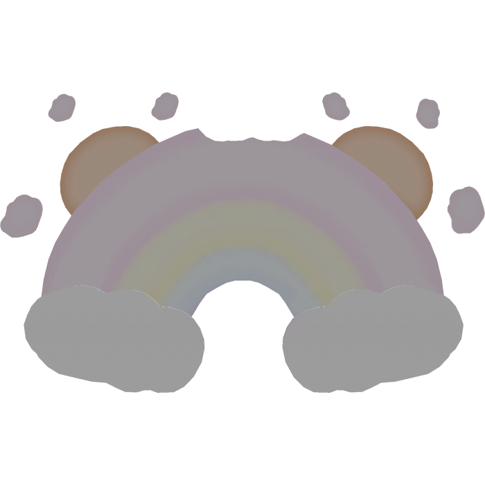 𖹭.ᐟ cutest brown kuma unicorn cookie