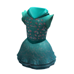 Blue Afro Unicorn Hooded Dress With Cute Ears