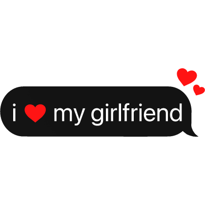 i heart my good friend text