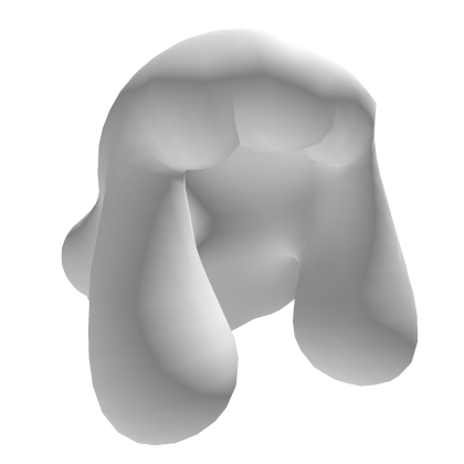 White Stylized slime blob hair