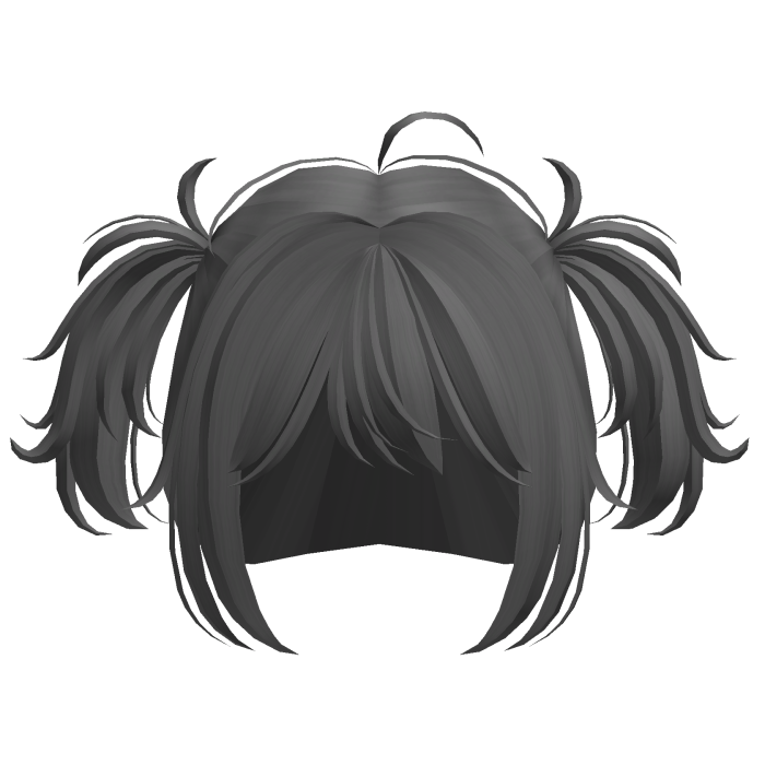 gray short girl hair