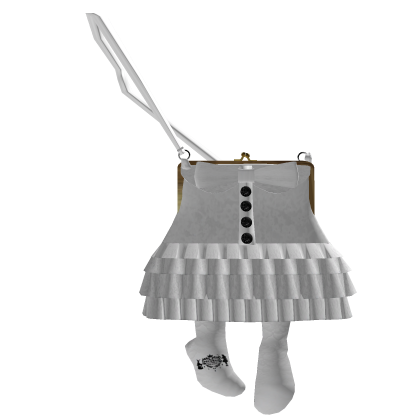 ♡ Cute Gothic White Front Bag
