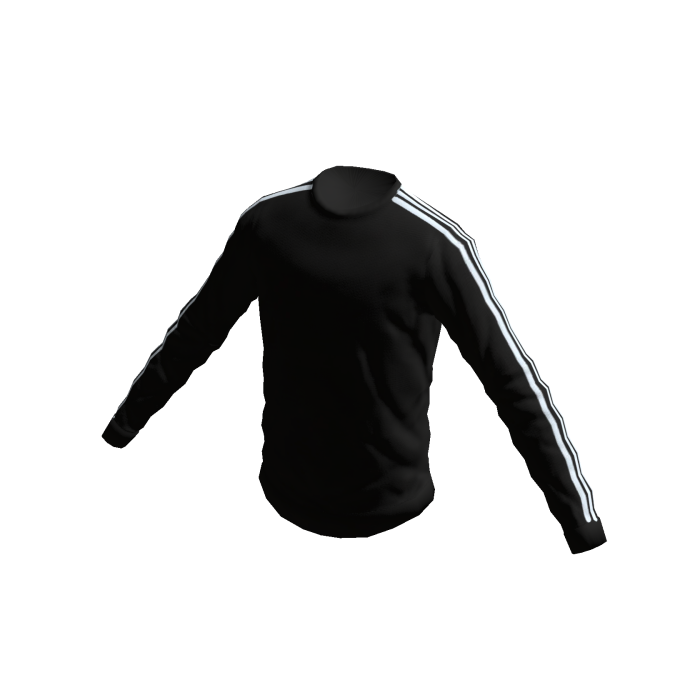 Black Striped Athletic Longsleeve