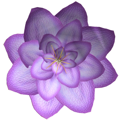 Tropical Summer Waterlily Hair Flower (Purple) Roblox item