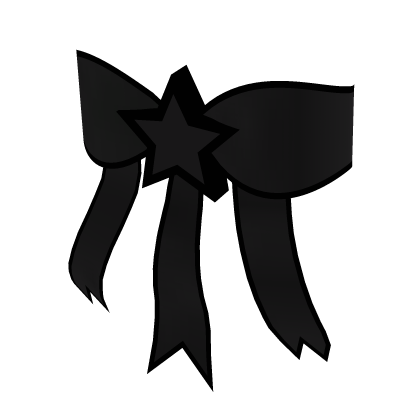 Black SuperStar Bow for Korblox