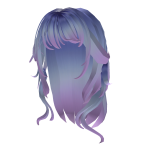 Pretty Messy Hair Blue and Pink