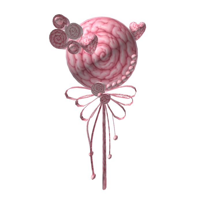 Zombie Brain Horror Halloween Pink Lolipop