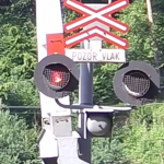 Railroad crossing/traffic light fan group