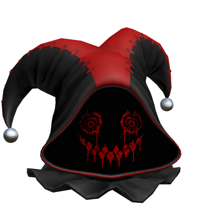 🍀Animated Dark Emo Clown Mask(Red Spiral)