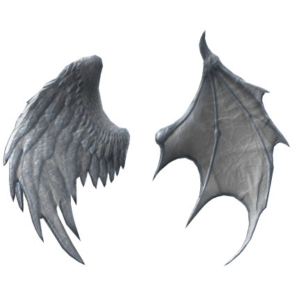 Divine Angel&Devil Duality Wings (White&Blue) Roblox item