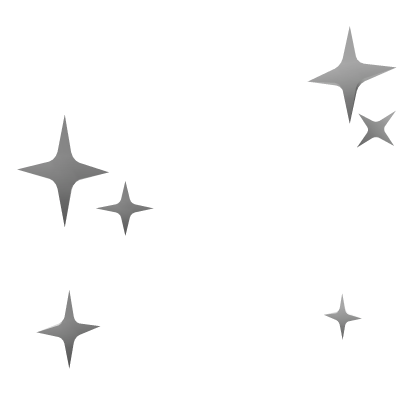 Shiny Y2K Star Bling in Silver 