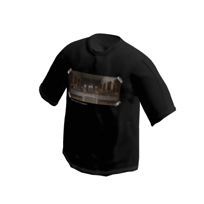 Black T-shirt The Last Supper thumbnail