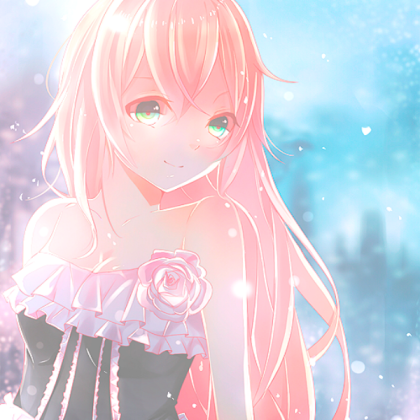 Pink Haired Flower Dressed Anime Girl Roblox decal