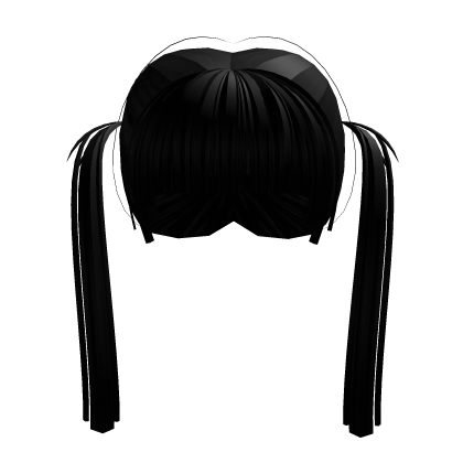 Kawaii Alt Punk / Emo Twintails in Black Roblox item