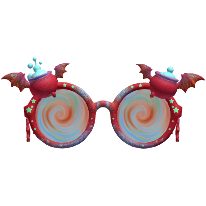 Halloween Red Witch Glasses Roblox item