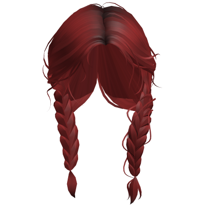 Cute Red Messy Braids