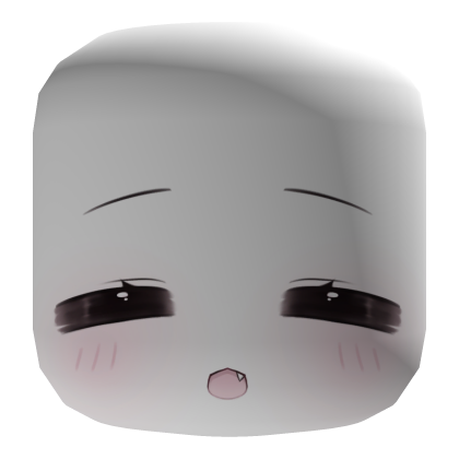 cute kawaii chibi happy neko face mask