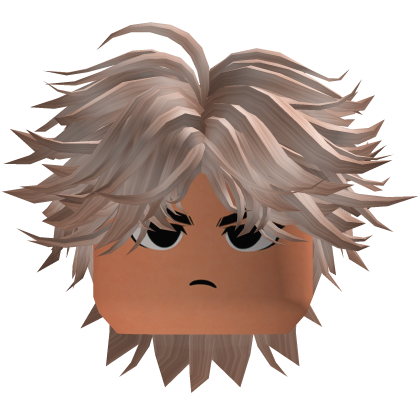 Blonde Messy Curtain Wolfcut Hair w/ Face Mask Roblox item