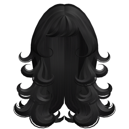 long layered mini swirls in black Roblox item