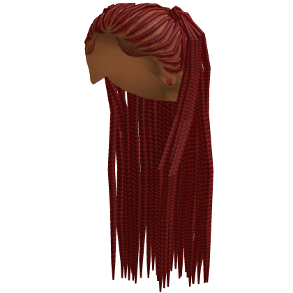 ⚜️• Fulani pigtails Braids (Red)