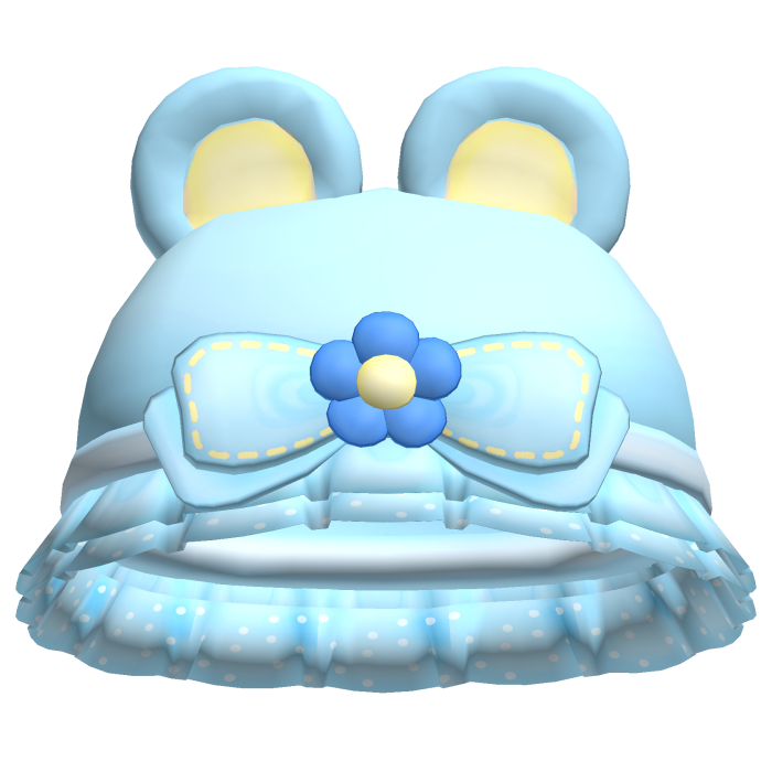 ♡ blue mezzo piano bear bucket hat