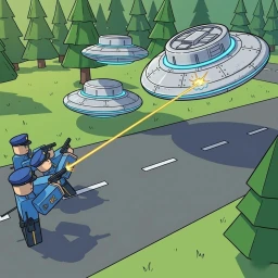 Police vs UFO icon