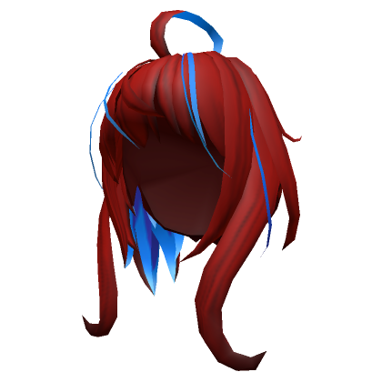 Roblox Item Anime Girl Hair Style A_Red