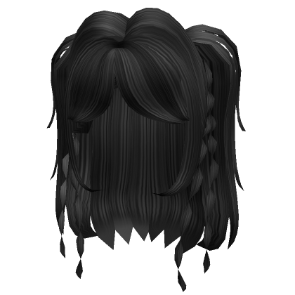 Wolfy Grunge Pixie Messed Hair - Black | Roblox Item - Rolimon's